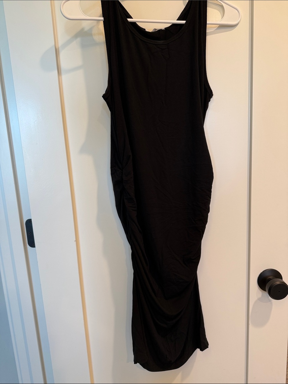 NWOT Black Midi Maternity Dress